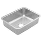 Moen® GS20166 Prep Standard Duty Sink, 21 in L x 15-3/4 in W Bowl x 7 in D Bowl, 17-7/8 in W x 7 in D x 23-1/8 in L, Undermount Mounting, Stainless Steel