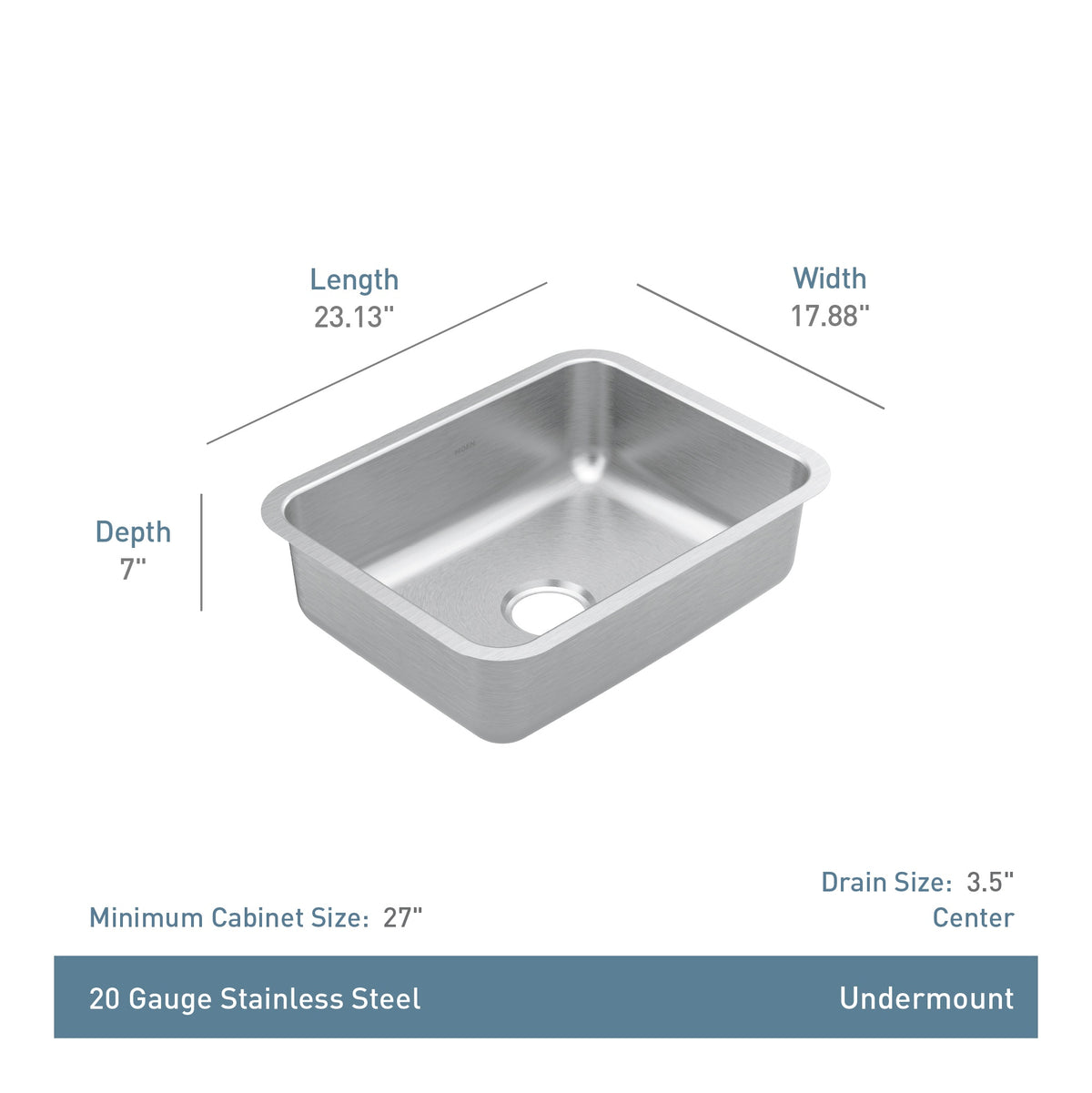 Prep - Standard Duty Sink - Stainless - Undermount