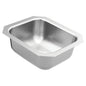 Moen® GS204502 2000 Center Drain Bar Sink, Stainless Steel, 10 in L x 12 in W Bowl x 5-1/2 in D Bowl, 12-1/2 in L x 14-1/2 in W, Undermount Mounting, 20 ga Stainless Steel