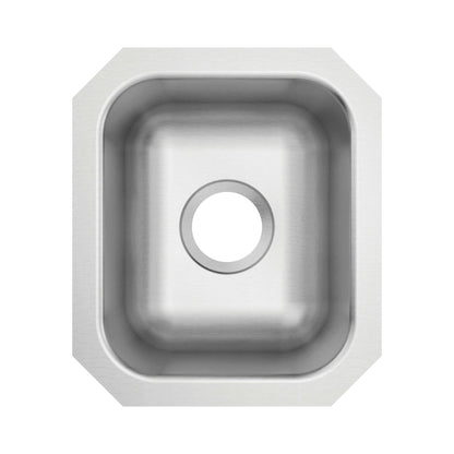 Center Drain Bar Sink - Stainless Steel - Undermount