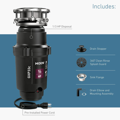 1/3HP DISPOSAL W/CORD PRO