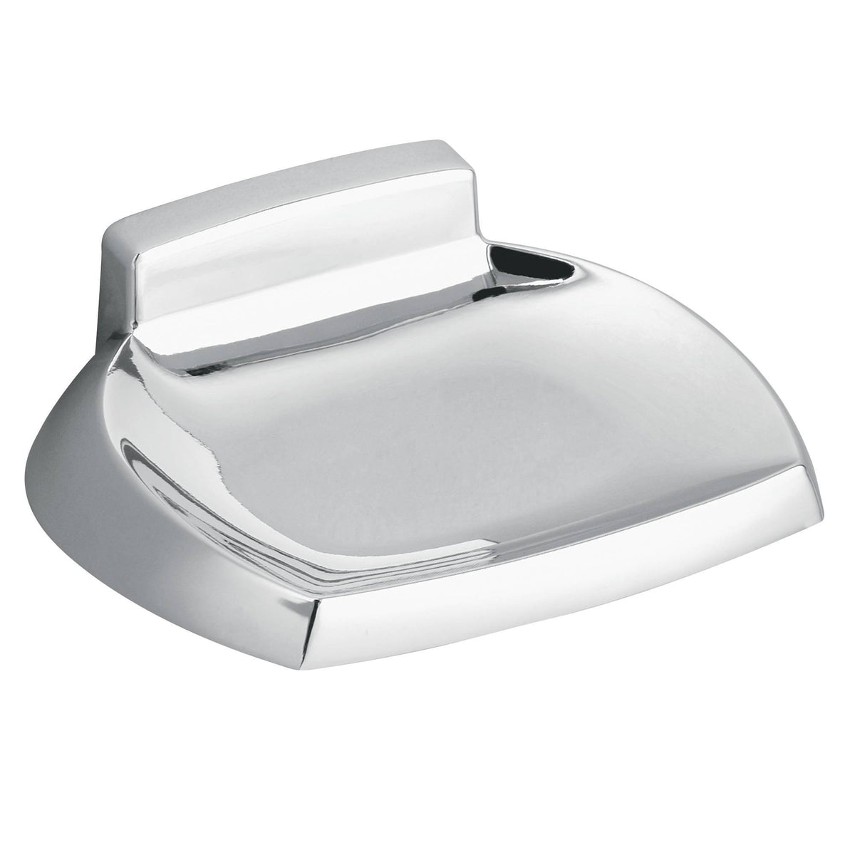 Moen® 2360CH Soap Holder, Contemporary, 4-1/4 in W x 3-3/8 in D, Zinc Alloy, Polished Chrome, Import