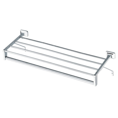 Hotel Motel - 24" Towel Bar with Shelf - 430 Stainless Steel