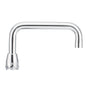 Moen® S0000 Double Bend Spout, M-DURA™, 6 in L, For Use With Model 8273 2-Handle Bar/Pantry Faucet, Brass, Polished Chrome, Import, Commercial