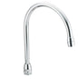 Moen® S0050 Gooseneck Spout, M-DURA™, 8 in L, For Use With Model 8283 2-Handle Kitchen Faucet, Brass, Polished Chrome, Import, Commercial