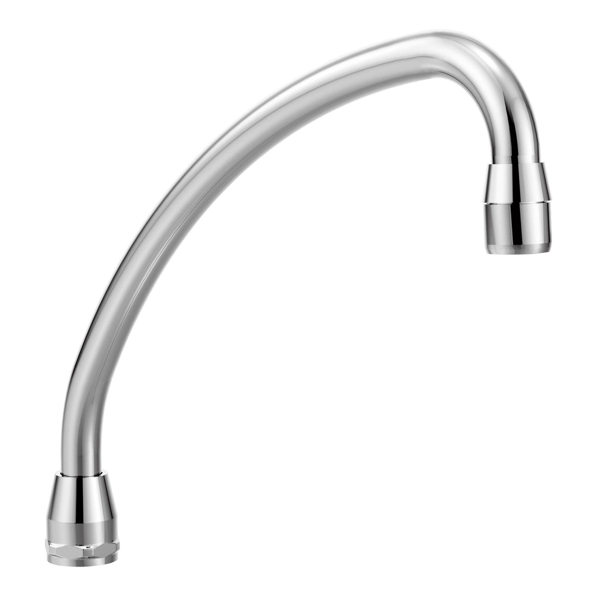 Moen® S0070 Gooseneck Spout, M-DURA™, 9-1/2 in L, For Use With Model 8282 2-Handle Kitchen Faucet, Brass, Polished Chrome, Import, Commercial