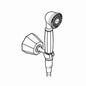 Handheld Shower - 2-3/8" Dia 1 Shower Head - 2.5 GPM
