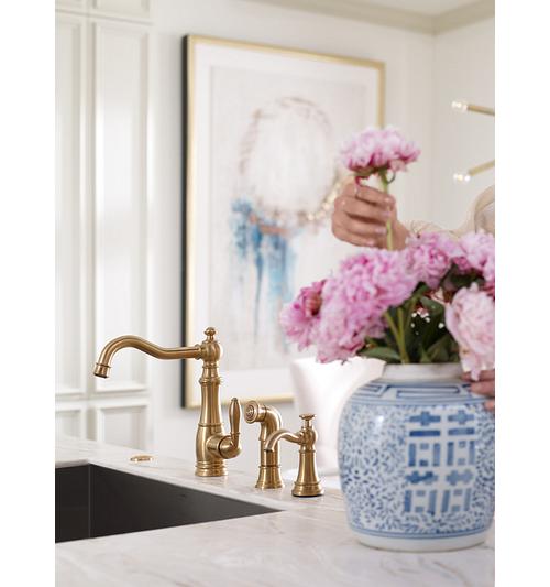 S3945 - Soap Dispenser - Brushed Gold - Deck Mount