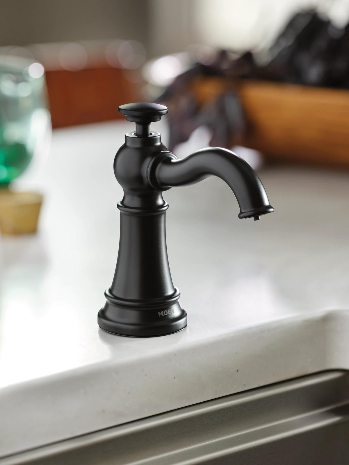 Traditional - Soap Dispenser - Matte Black - Deck Mount