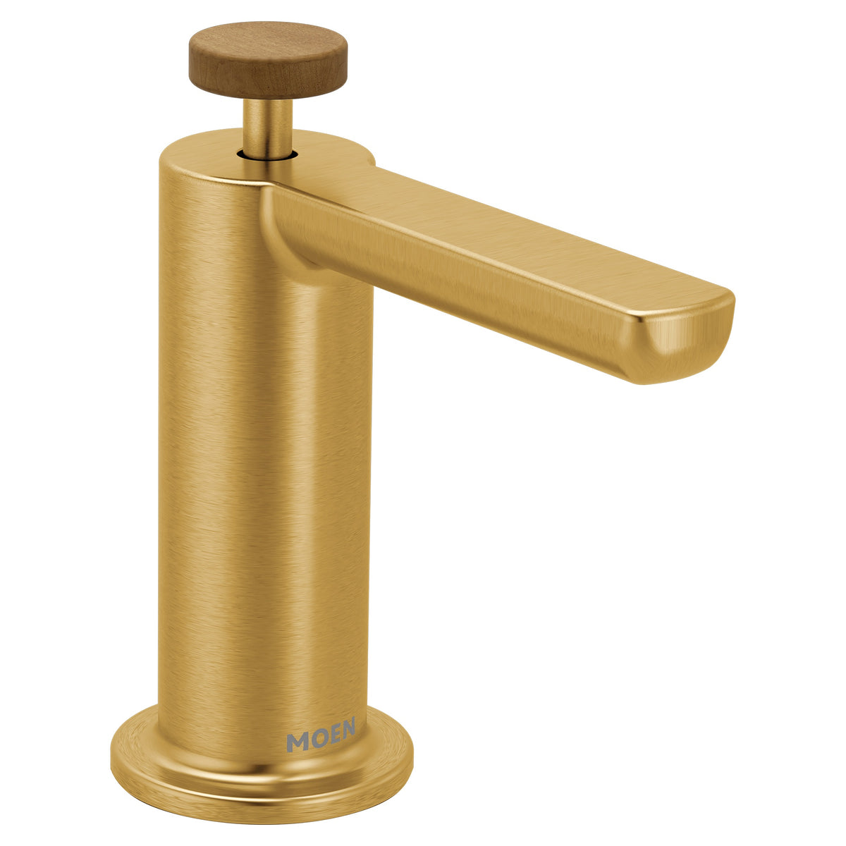 Moen® S3951BG S3951 Tenon Modern Soap Dispenser, 18 oz Capacity, 11.8 in OAL, Deck Mount, Domestic