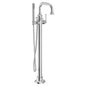 Moen® S44507 Colinet™ 1-Riser Floor Mount Tub Filler Faucet, 6 gpm Flow Rate, Polished Chrome, 1 Handle, Domestic, Residential