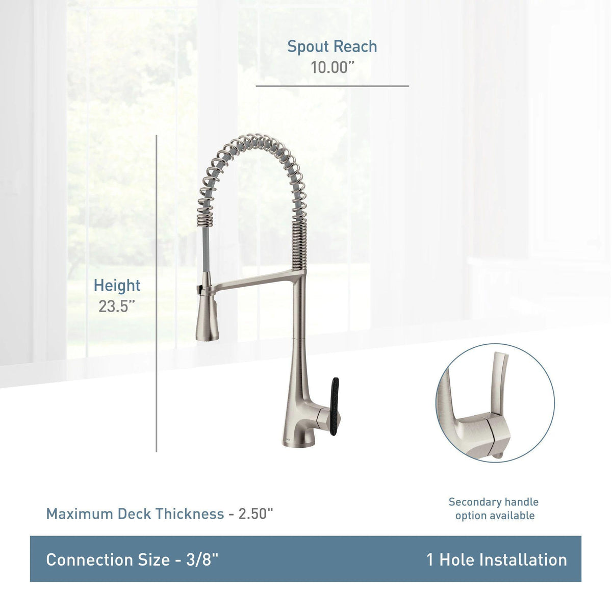 Sinema - Kitchen Faucet - 1.5 GPM - 21-3/2" H