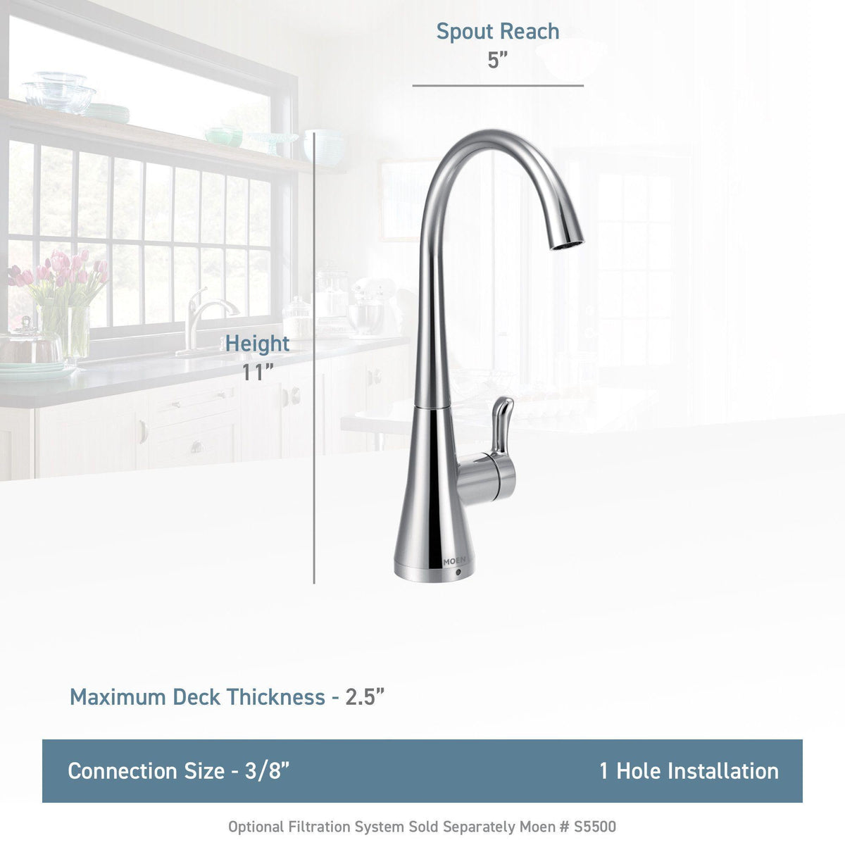 Sip Traditional - Beverage Faucet - Deck Mount - 1.5 GPM
