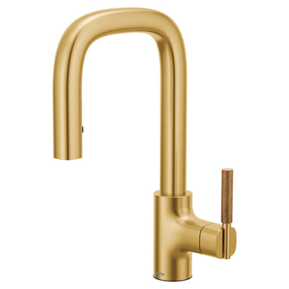 Tenon - Pull-Down Bar Faucet - Brushed Gold - Right