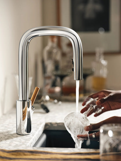 Tenon - Pull-Down Bar Faucet - Chrome - Right