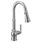 Moen® S72003EV2C S72003EV Paterson Pull-Down Kitchen Faucet, 1.5 gpm Flow Rate, Chrome, 1 Handles, 1 Faucet Holes, Domestic, Commercial