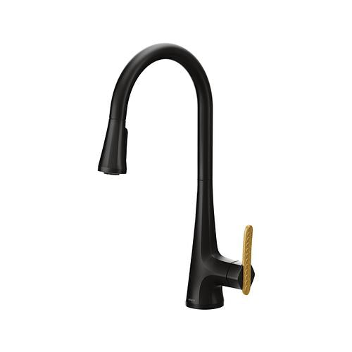Sinema - Pull-Down Kitchen Faucet - Matte Black - Deck Mount