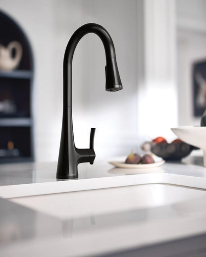 Sinema - Pull-Down Kitchen Faucet - Matte Black - 1.5 GPM