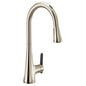 Moen® S7235EV2NL S7235EV Sinema Pull-Down Kitchen Faucet, 1.5 gpm Flow Rate, Polished Nickel, 1 Handles, 1 Faucet Holes, Domestic, Commercial