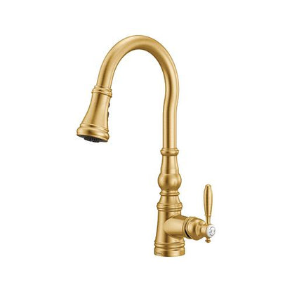 Sleek - Pull-Down Kitchen Faucet - Brushed Gold - 1.5 GPM