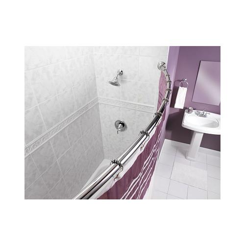 Curved Shower Rod - 304 - Fits Most At-Home Shower Sizes