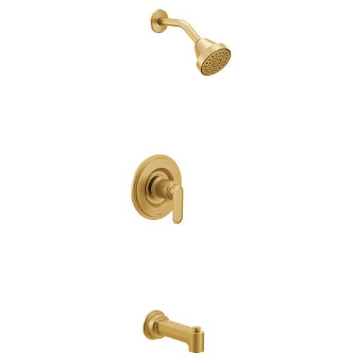 Moen® T2223EPBG T2223EP Transitional Tub and Shower Trim, 1.75 gpm Shower, Brushed Gold