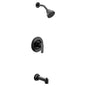 Moen® T2223EPBL T2223EP Transitional Tub and Shower Trim, 1.75 gpm Shower, Matte Black