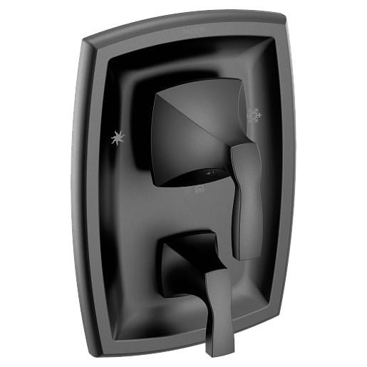 Voss - Transitional Valve Trim - Matte Black - Wall Mount