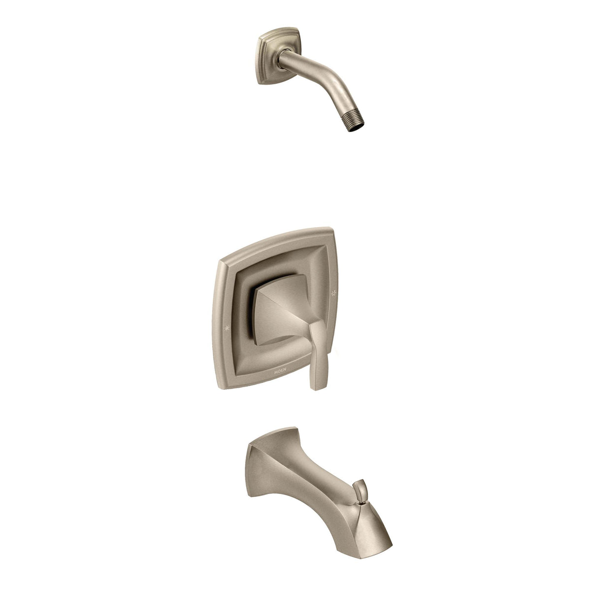 Tub and Shower Trim, 7-1/4 in W x 8 in D x 7-1/4 in H, Metal