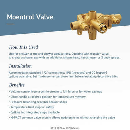 Voss - Modern Valve Trim - T3691BL