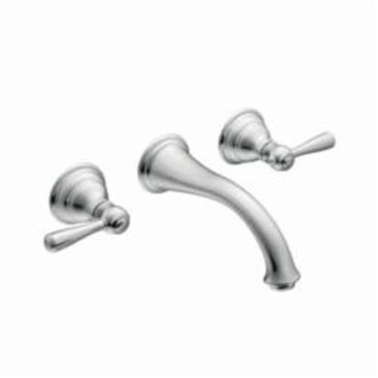 Moen® Kingsley® Bathroom Faucet, 1.5 gpm Flow Rate, 15 in H Spout, 8 in Center, 2 Handles, Function: Traditional