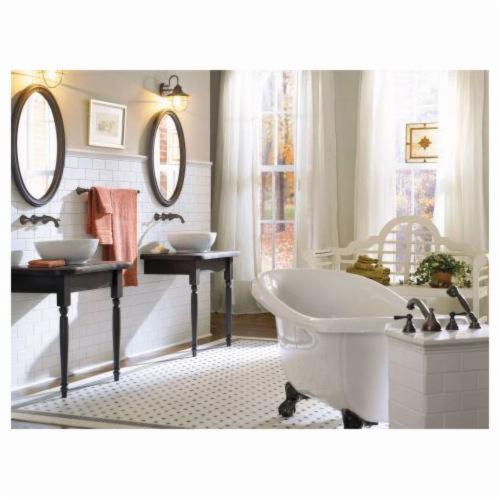 Moen® Kingsley® Bathroom Faucet, 1.5 gpm Flow Rate, 15 in H Spout, 8 in Center, 2 Handles, Function: Traditional