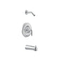 Eva - Tub and Shower Trim - Polished Chrome - Wall Mount