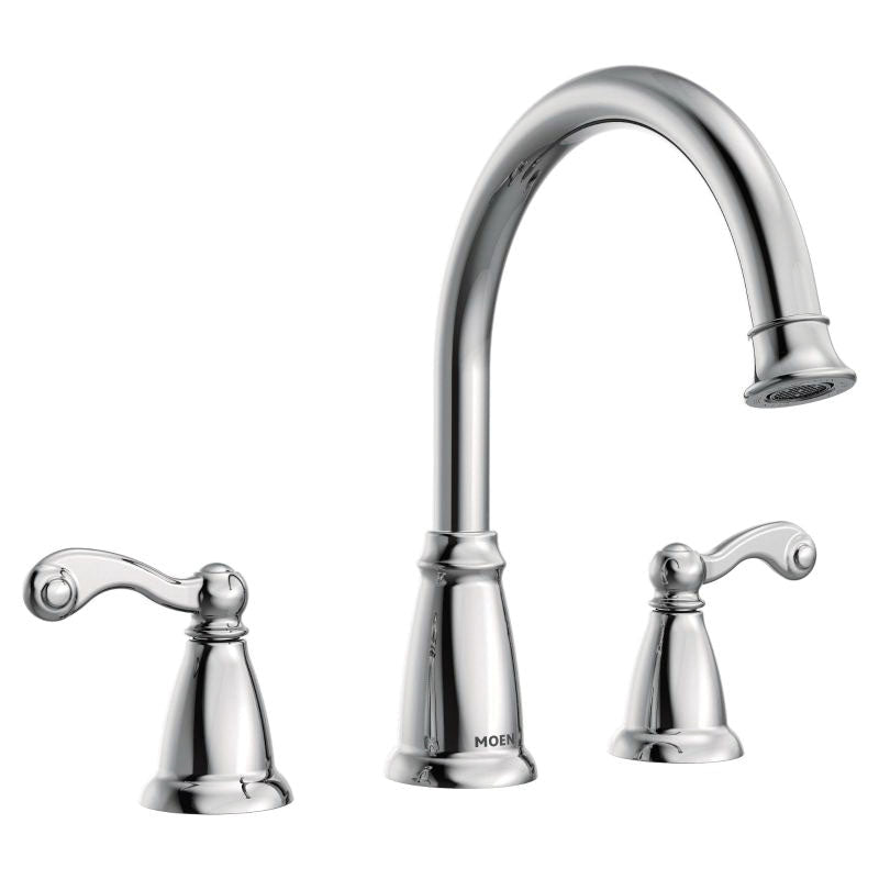 Moen® Traditional® Roman Tub Faucet, 10 in Center, 2 Handles, Function: Traditional, Domestic