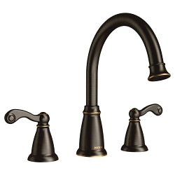 Moen® Traditional® Roman Tub Faucet, 10 in Center, 2 Handles, Function: Traditional, Domestic