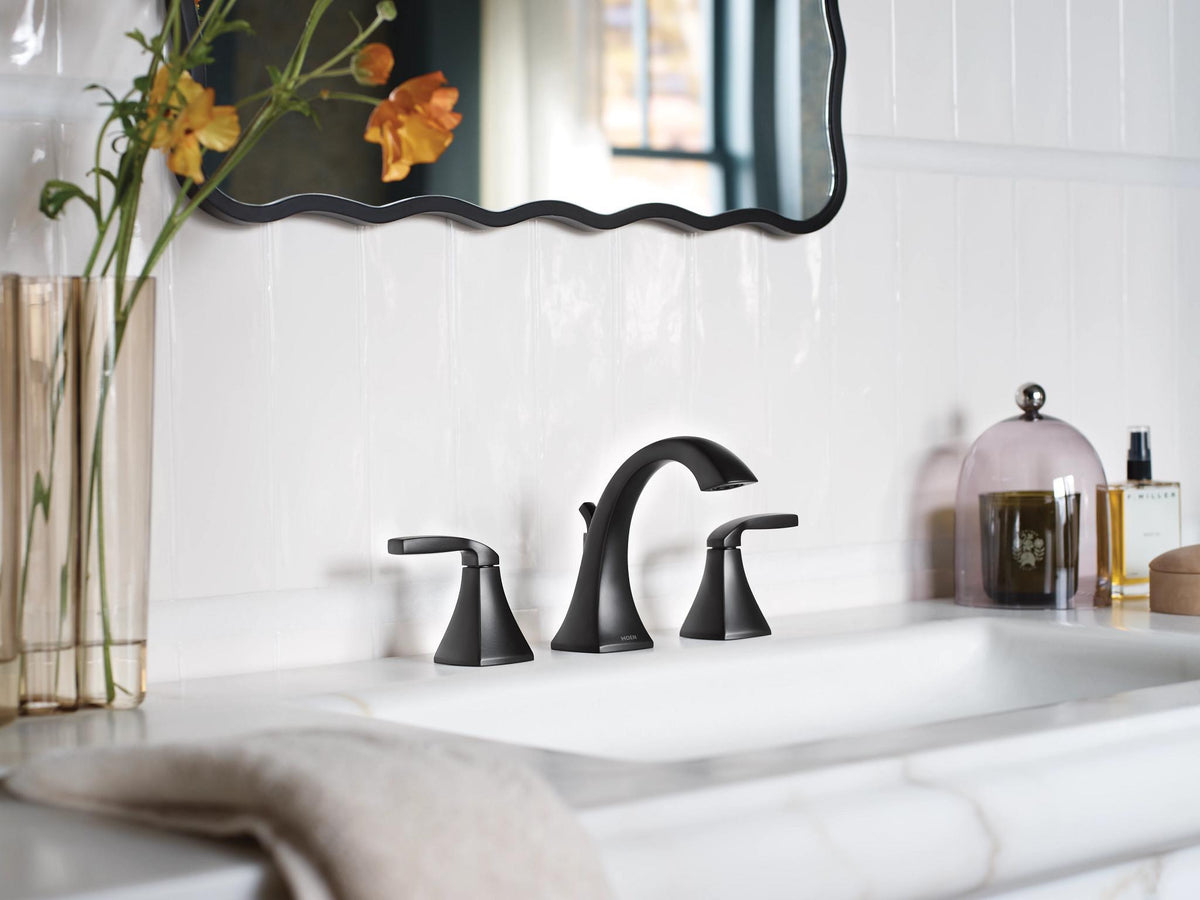 High Arc Bathroom Faucet - Deck Mount