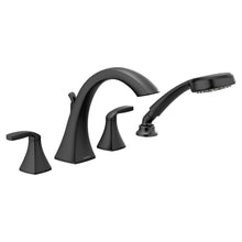 Voss - High Arc Roman Tub Faucet Trim - Matte Black
