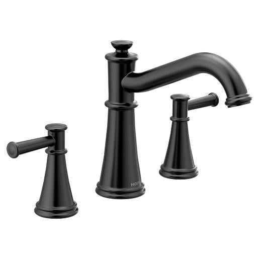Moen® T9023BL Belfield™ Traditional Roman Tub Faucet Trim, Matte Black, Domestic