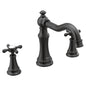 Moen® TS22101BL Roman Tub Faucet Trim, Weymouth™, 10 in Center, Matte Black, 2 Handles, Domestic