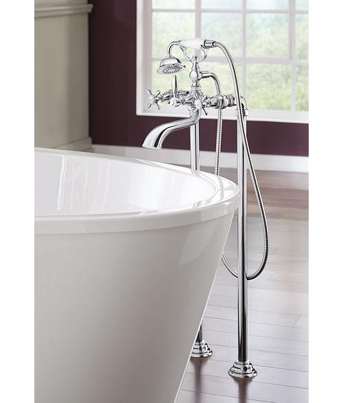 TS25105 - 3/4" Tub Filler Riser - Chrome - MNPT