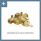 Colinet - Thermostatic Valve Trim - Lifeshine Brushed Nickel