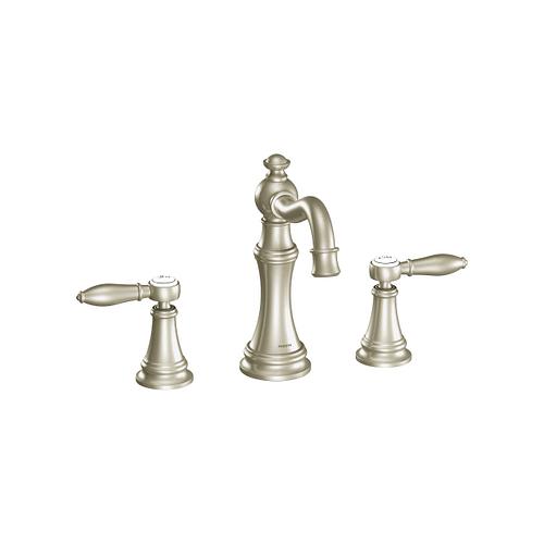 Weymouth Widespread Bathroom Faucet, Brushed Nickel