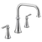 Moen® TS44503 Colinet™ Traditional Roman Tub Faucet, Residential, 12-13/16 in Center, Polished Chrome, 2 Handles, Domestic