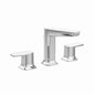Moen® TS8002 Via™ Widespread Bathroom Faucet, 1.2 gpm Flow Rate, 5.031 in H Spout, 8 to 16 in Center, Polished Chrome, 2 Handles, Pop-Up Drain, Import