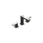 Moen® TS8002BLC Via™ Lavatory Faucet Trim, 1.2 gpm Flow Rate, 5-1/32 in H Spout, 8 to 16 in Center, Matte Black/Polished Chrome, 2 Handles, Lift Rod Drain, Domestic