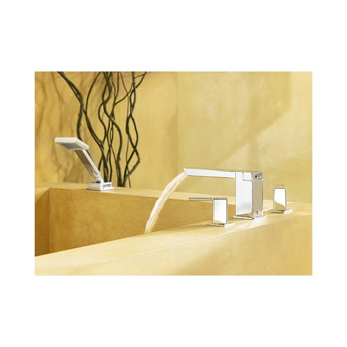 90 Degree - Widespread Roman Tub Faucet - Brushed Nickel