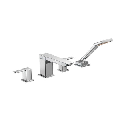 90 Degree - Roman Tub Faucet - 10 to 16" Center - Deck Mount