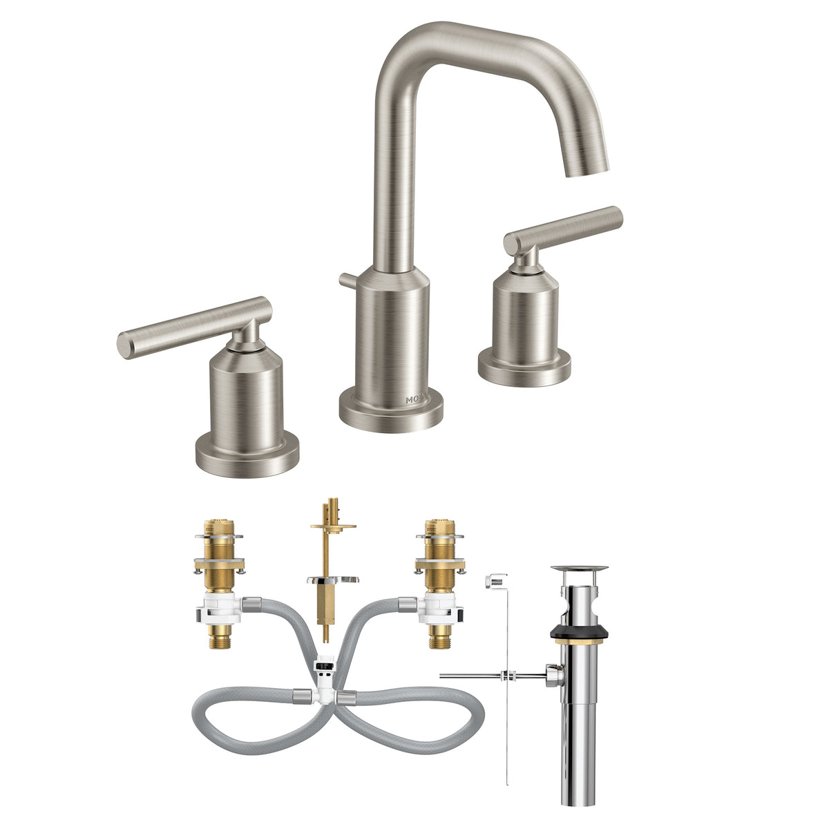 Gibson - High Arc Bathroom Faucet - 1.2 GPM - Deck Mount