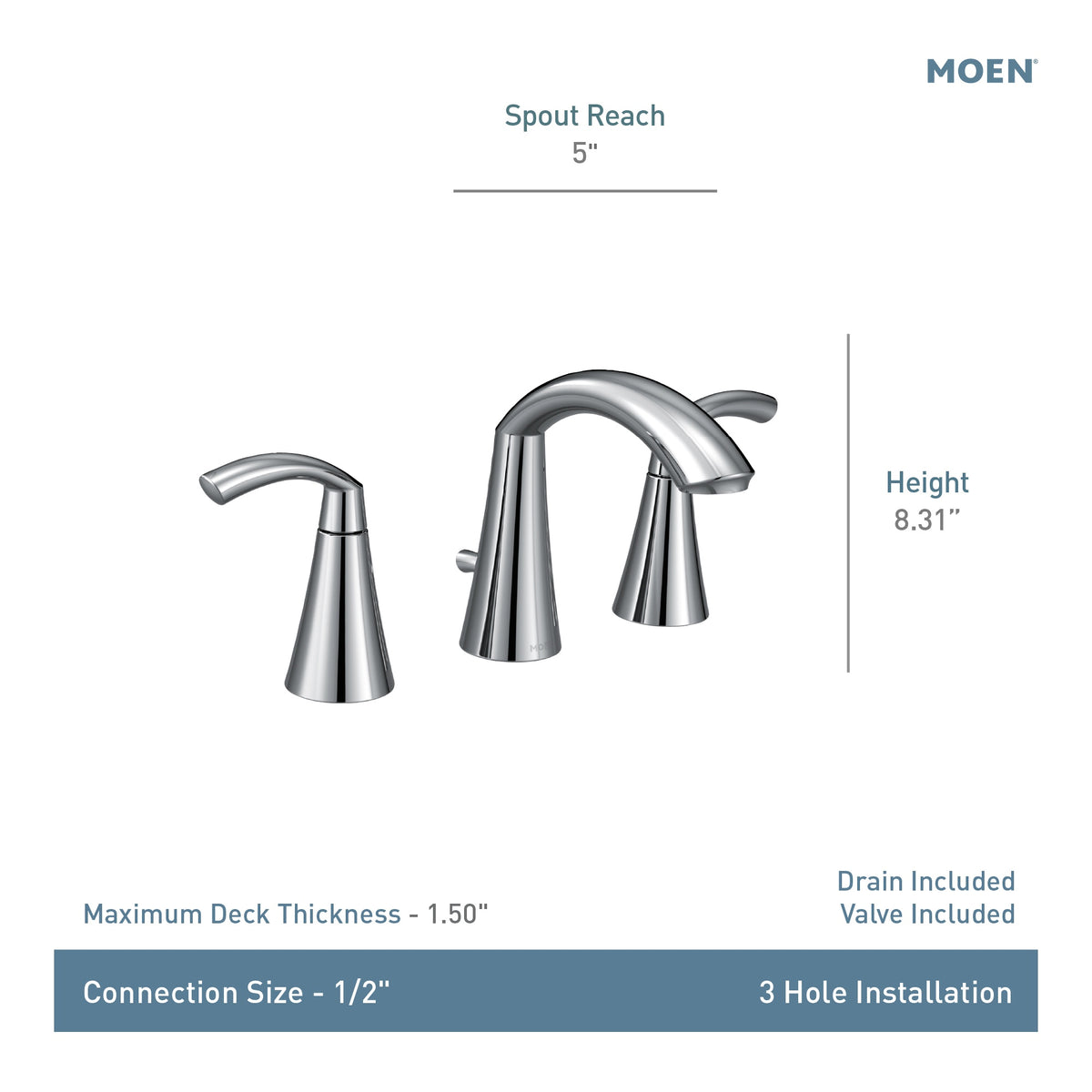 Glyde - High Arc Bathroom Faucet - 1.2 GPM - 4-3/16"