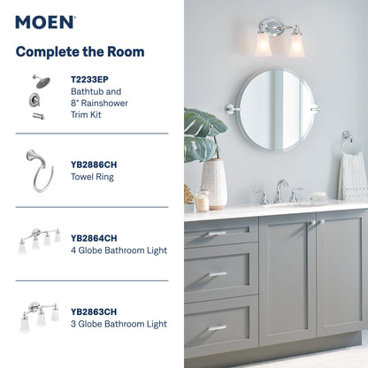 Eva - High Arc Bathroom Faucet - Chrome - 1.2 GPM